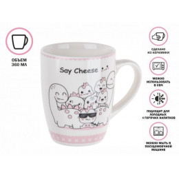 Кружка керамическая, 360 мл., ANIMAL FRIENDS-1, PERFECTO LINEA