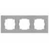 Рамка 3-ая горизонтальная серая, RITA, MUTLUSAN