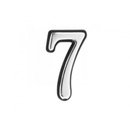 Цифра дверная АЛЛЮР БОЛЬШАЯ пластик "7" хром