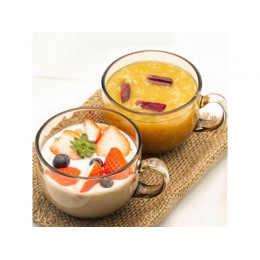 Кружка-бульонница стеклянная, 400 мл, Amber, PERFECTO LINEA