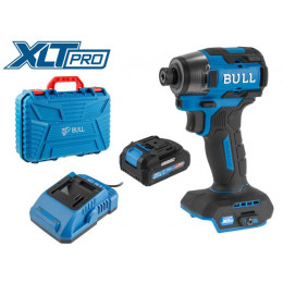 Аккум. ударный гайковерт/винтоверт BULL CID 2218 в чем. XLTpro, SET, БЕСЩЕТ., 18 В, 220 Н*м, 1х4 А*ч