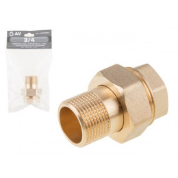 Американка прямая 3/4" вн.-нар., AV Engineering (инд. упак.)