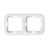 Рамка 2-местная белая, Гармония, BYLECTRICA