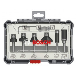 Набор кромочных фрез 6 мм (6шт) BOSCH