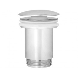 Выпуск для умывальника click/clack, большая крышка с переливом, хром, 1 1/4", AV Engineering