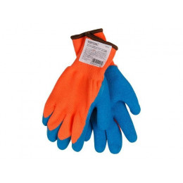 Перчатки утепленные акриловые с ворсом, латексное рельефное покрытие, 10 р-р STARTUL