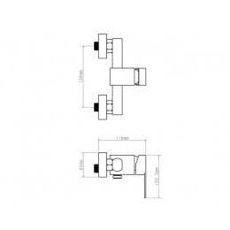 Смеситель для душа D35-A, серия 210 ECONOCE
