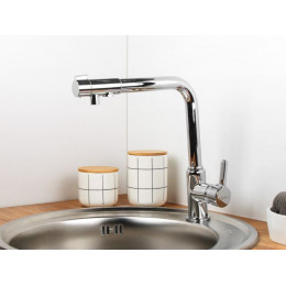 Смеситель для кухни (Lt) D35, серия TRO с краном для пит. воды, AV Engineering