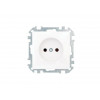 Розетка 1-ая (скрытая, б/з) белая, Стиль, Bylectrica
