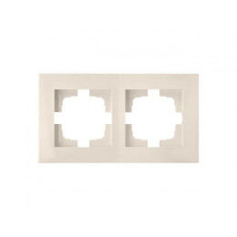 Рамка 2-местная бежевая, Стиль новый, Bylectrica