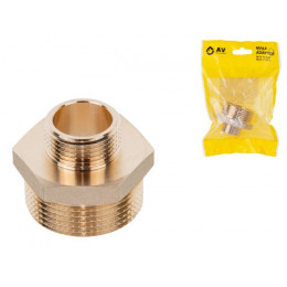 Ниппель ред. 1 1/4" нар. х 3/4" нар., AV Engineering (инд. упак.)