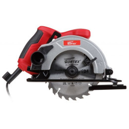 Циркулярная пила WORTEX CS 1612 в кор. 1200 Вт, 160 мм, до 52 мм