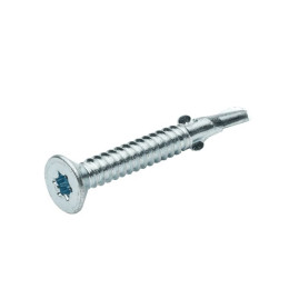 Саморез с крыльчаткой (флюгель) 6.3х60 мм, цинк, сверло, T30 (100 шт в карт. уп.) STARFIX