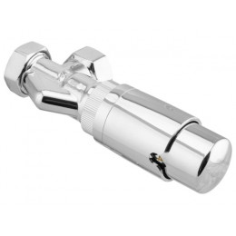 Комплект кранов осевой 1/2" для радиатора ХРОМ, AV Engineering (инд. упак.)