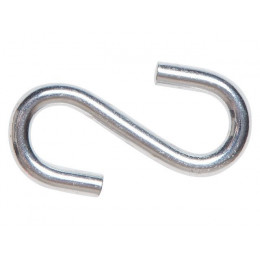 Крючок S-образный металлический 3 мм (100 шт в пакете) STARFIX