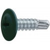 Саморез 4.2х19 мм с прессшайбой, цинк, со сверлом, RAL 6005 (150 шт в пласт. конт.) STARFIX