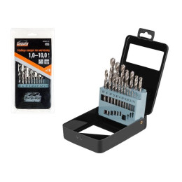 Набор сверл по мет. 19шт 1-10мм HSS GEPARD