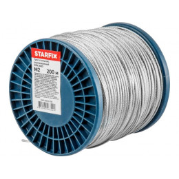 Трос стальной, оцинк. М2 DIN 3055 (бухта 200 м) STARFIX
