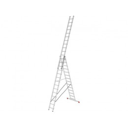 Лестница алюм. 3-х секц. 356/949/376см 3х14 ступ., 21,5кг PRO STARTUL (ST9942-14)