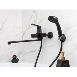 Смеситель для ванны D35-A черный, серия 800 ECONOCE