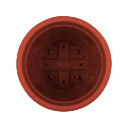 Горшок для цветов с подставкой, 2,9 л., Борнео, терракотовый, InGreen