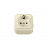 Розетка 1-ая (открытая, с/з) бежевая, Вариант, BYLECTRICA
