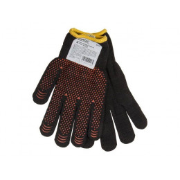 Перчатки утепленные х/б с ПВХ "Точка", 9 р-р STARTUL