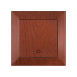 Выключатель промежуточный многопозиционный (скрытый, пруж. зажим) вишня, DARIA, MUTLUSAN