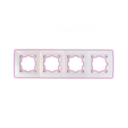 Рамка 4-местная белая, Уют, BYLECTRICA