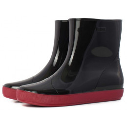 Полусапоги ПВХ женские, черн/красн, р.41 Alida Nordman