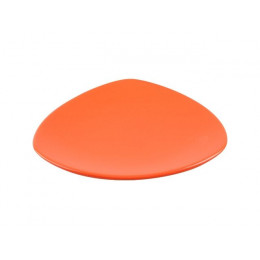 Тарелка десертная керамическая, 220 мм, треугольная, серия Трабзон, оранжевая, PERFECTO LINEA