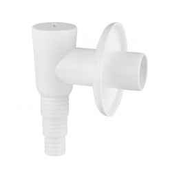 Сифон для стиральной машины наружный белый, AV Engineering