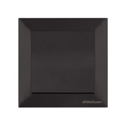 Выключатель 1-клав. двухполюсный (скрытый, винт. зажим) черный, DARIA, MUTLUSAN