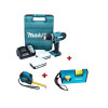 Аккум. дрель-шуруповерт MAKITA  HP 488 DWAE в чем. + АКЦИЯ рулетка и пузырьковй уровень в подарок
