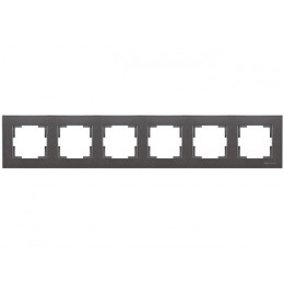 Рамка 6-ая горизонтальная дымчатая, RITA, MUTLUSAN