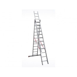 Лестница алюм. 3-х секц. 309/796/328 см 3х12 ступ. 20,2кг  NV3230 Новая Высота