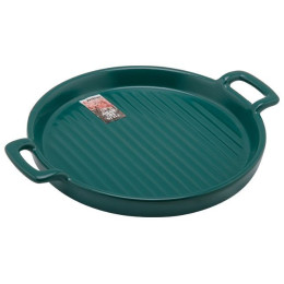 Тарелка-блюдо керамическая, 23.5х18.5х2.5 см, серия ASIAN, зеленая, PERFECTO LINEA