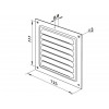 Решетка вентиляционная Met 1313 стальная ZERNBERG