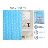 Шторка для ванной (12 колец в комплекте), 180x180 см, Harmony, ракушки, PERFECTO LINEA