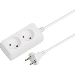 Удлинитель 1,5м (2 роз., 2,2кВт, б/з, ПВС 2х0,75) Юпитер