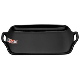 Блюдо керамическое, 29х17х4.5 см, серия ASIAN, черное, PERFECTO LINEA