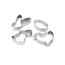 Формочки для печенья "Пасха", 4 шт, нержавеющая сталь, MARMITON