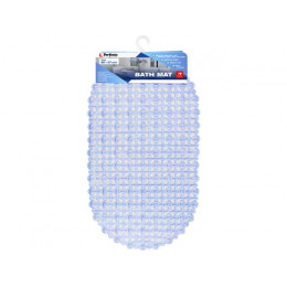 Коврик для ванной, овал 66х37 см, голубой, PERFECTO LINEA