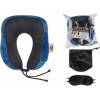 Подушка для путешествий с эффектом памяти, набор (маска для сна, чехол), синий, ARIZONE