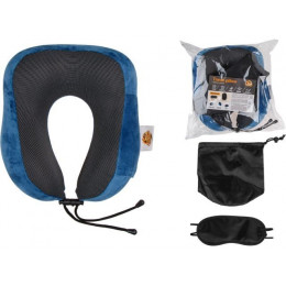 Подушка для путешествий с эффектом памяти, набор (маска для сна, чехол), синий, ARIZONE