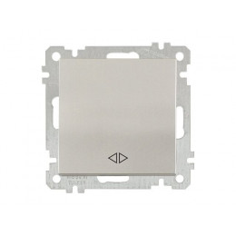 Выключатель промежуточный многопозиционный (скрытый, без рамки, пруж. зажим) титан, DARIA, MUTLUSAN