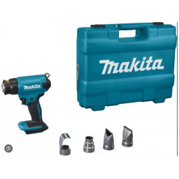 Термовоздуходувка DHG180ZK аккумуляторная (18V / без АКБ и ЗУ / 550град. / 4 насадки / Кейс), MAKITA