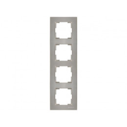 Рамка 4-ая вертикальная титан, RITA, MUTLUSAN