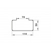 Крепление воздуховода 56 плоских каналов 110х55мм ZERNBERG