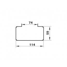 Крепление воздуховода 56 плоских каналов 110х55мм ZERNBERG